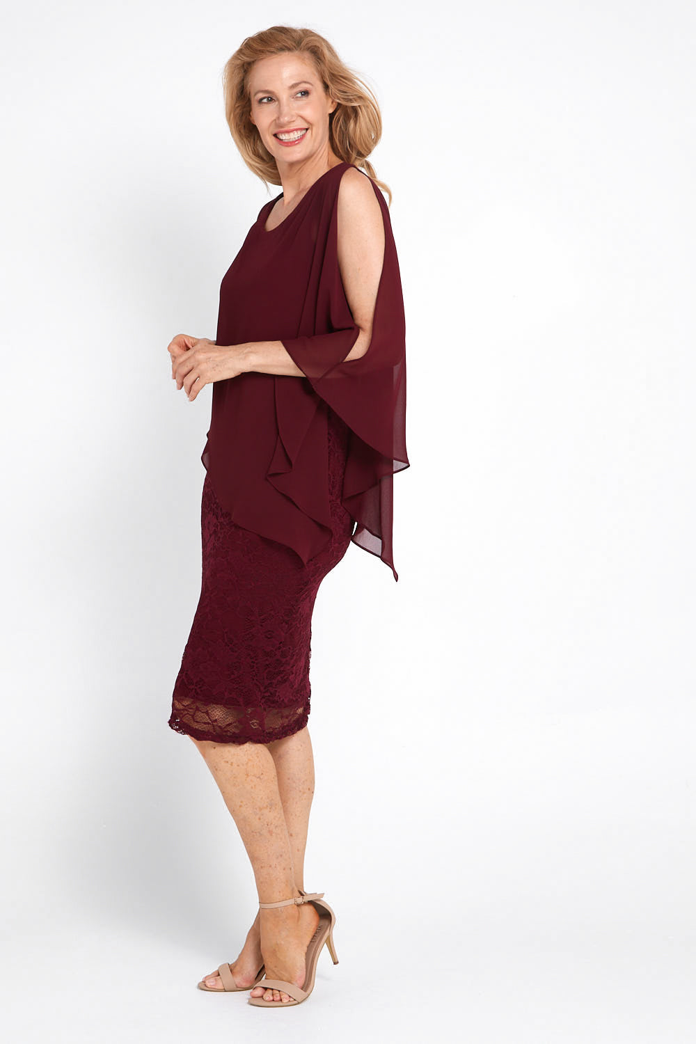 Abigail Dress - Wine