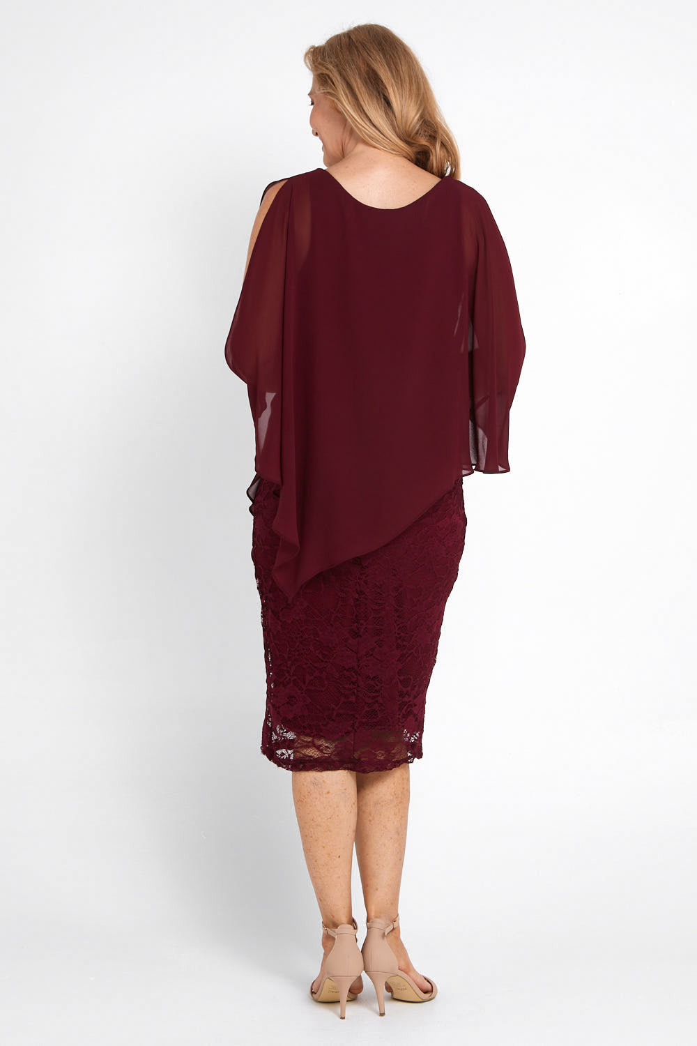 Abigail Dress - Wine