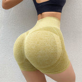 Bymermaids Fitness Sports Shorts Yellow / S-M 40-65Kg