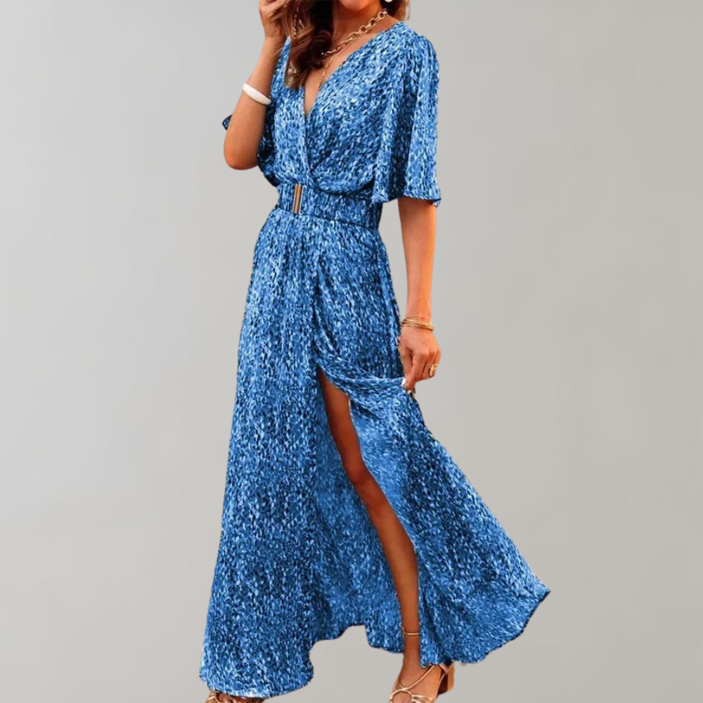 Cecilia Chic Maxi Summer Dress Elevated Occasion Wear