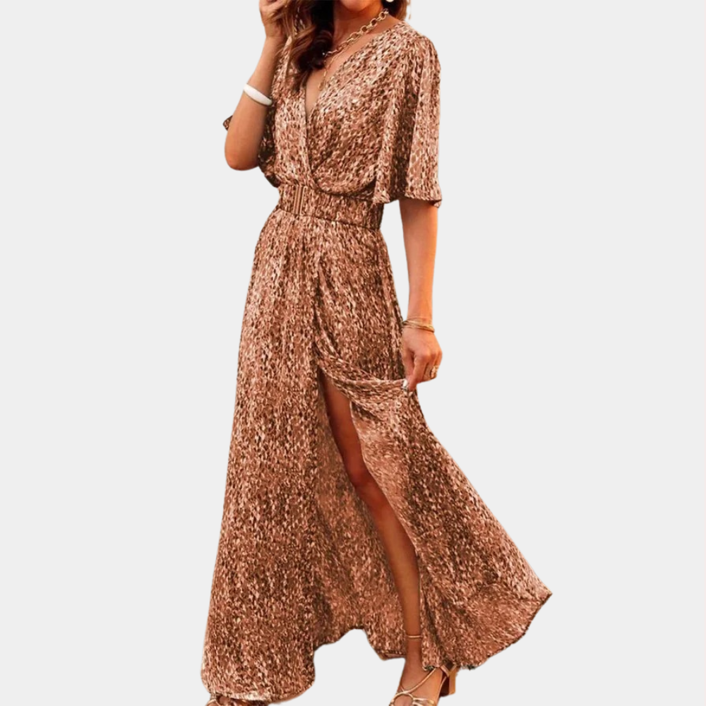 Nora Maxi Wrap Dress for Women Classy Everyday Look