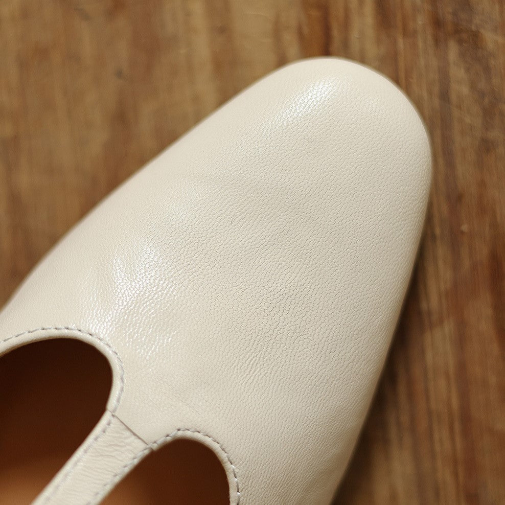 Square Toe T-Strap Block Heel Pumps