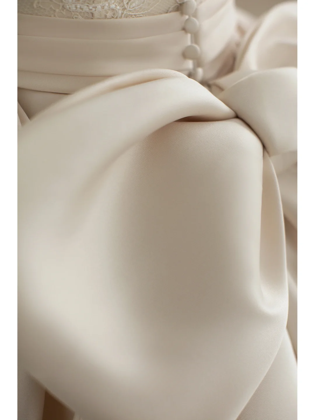 Chic Ball Gown Satin Lace Backless Long Wedding Dresses C4278