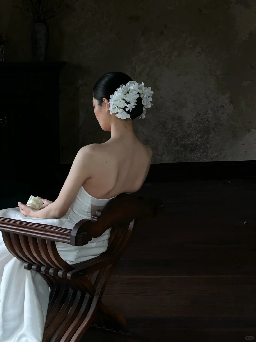 Simple Mermaid Strapless Satin Long Wedding Dresses C4320