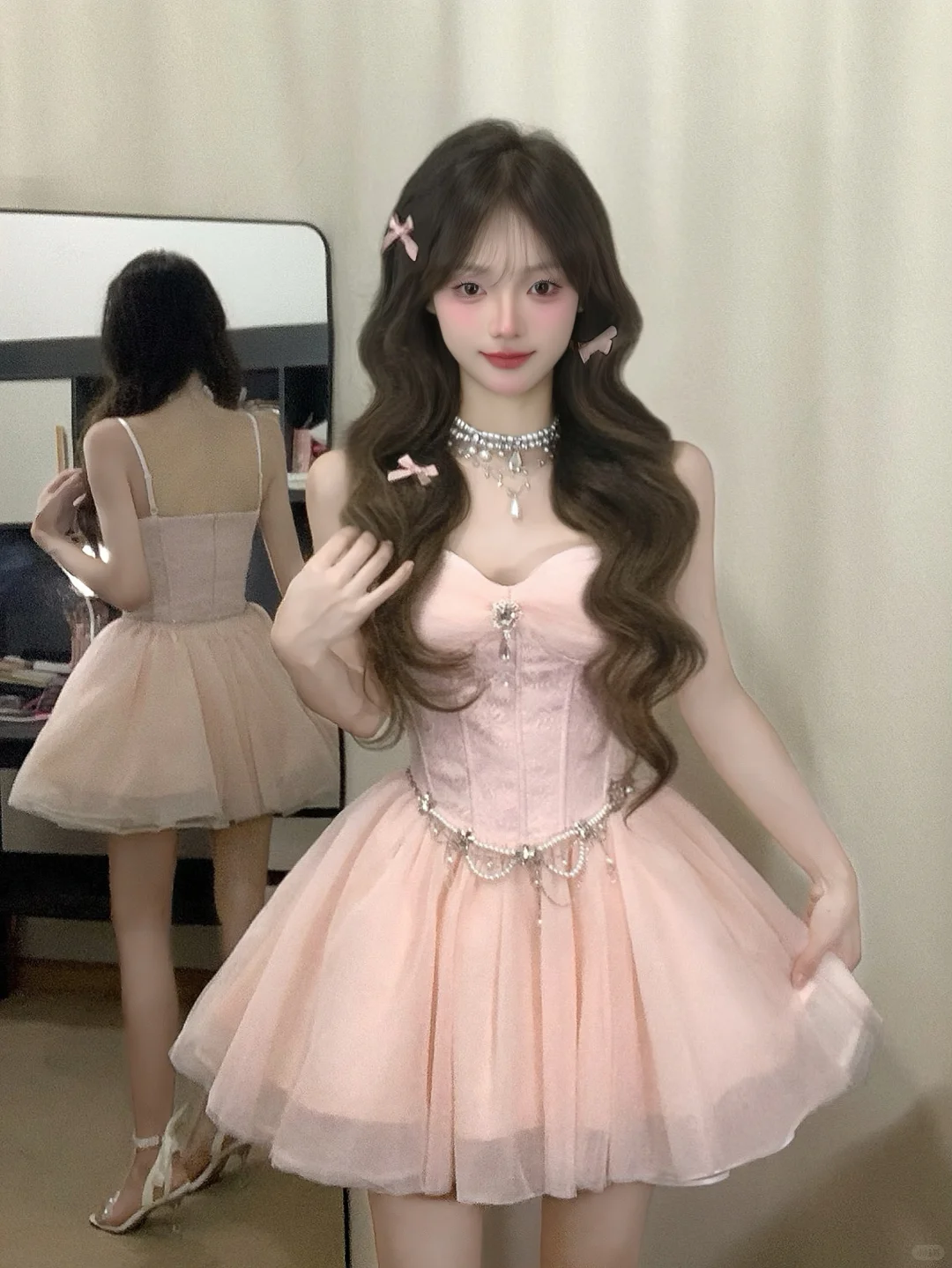 Cute A Line Spaghetti Straps Satin Tulle Short Homecoming Dress 17th Birthday Outfits C4455