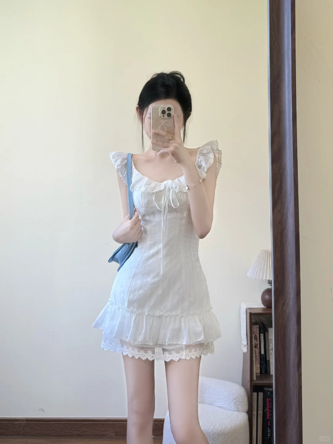 White Pretty A Line U Neck Satin Short Homecoming Dress 16th Birthday Outfits C4476