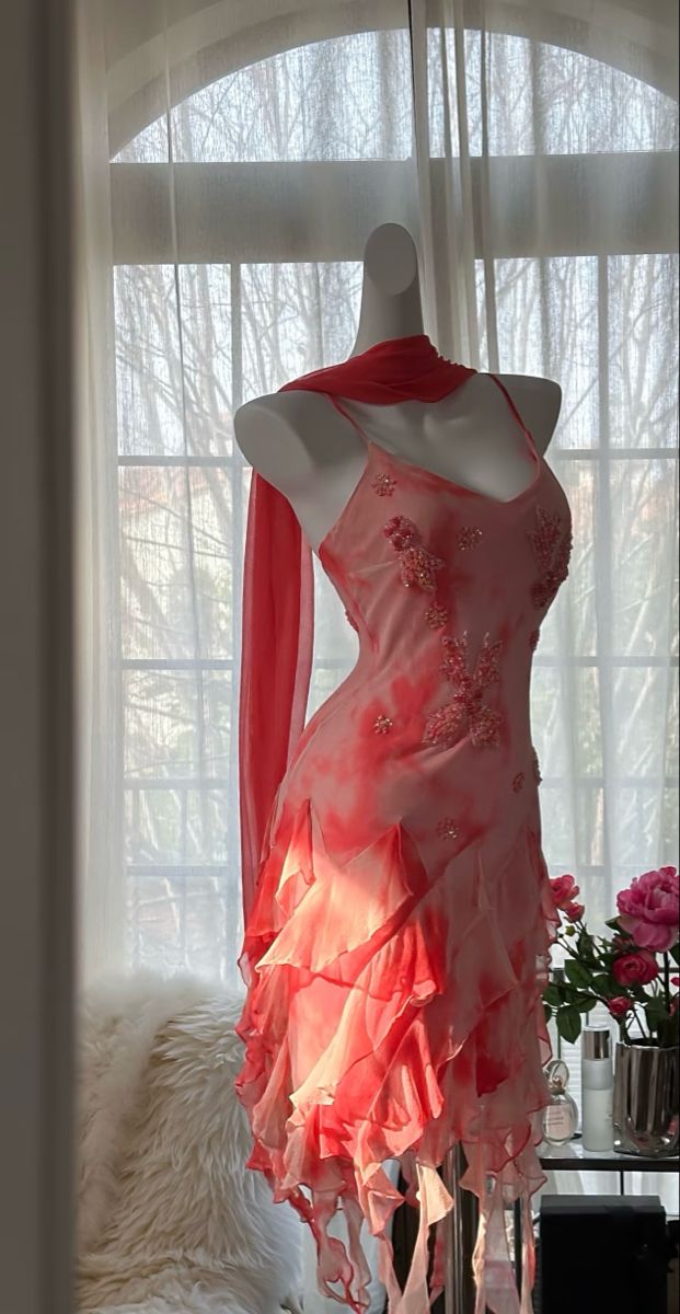 Gorgeous Mermaid Spaghetti Straps Chiffon Sequin Ruffles Short Homecoming Dress 18th Birthday Outfits C4494