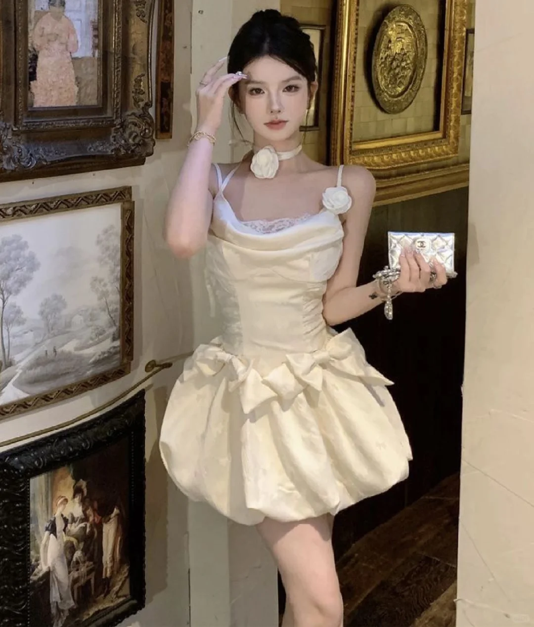 Pretty A Line Spaghetti Straps Satin Lace Short Homecoming Dress 18th Birthday Outfits C4527