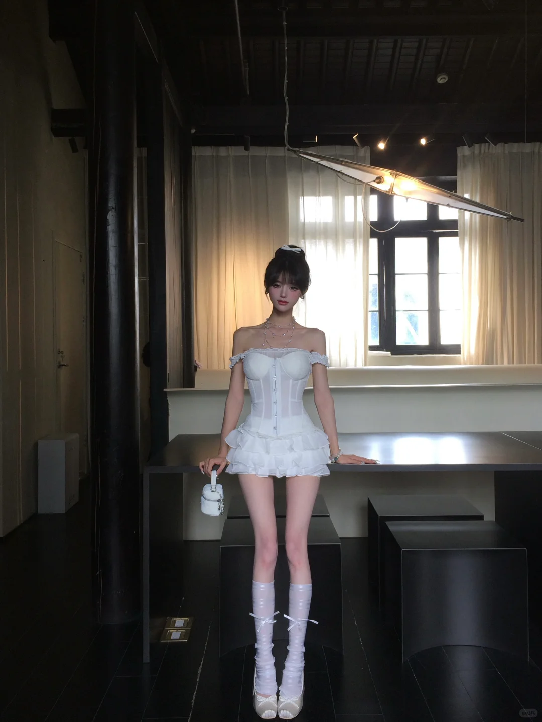 Sweet 18th White A Line Off The Shoulder Satin Chiffon Short Homecoming Dress Birthday Outfits C4567