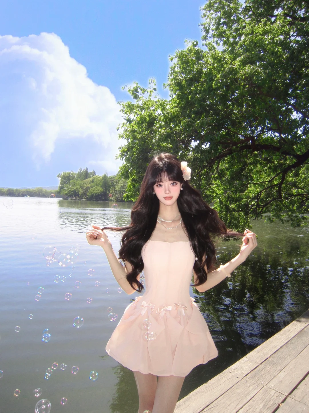 Cute 18th Pink A Line Strapless Satin Short Homecoming Dress Birthday Outfits C4572