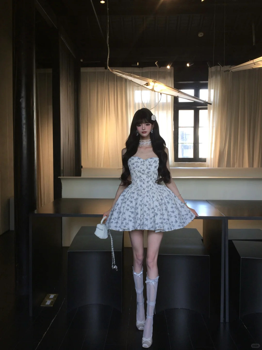 Pretty 19th A Line Spaghetti Straps Satin Printed Short Homecoming Dress Birthday Outfits C4577