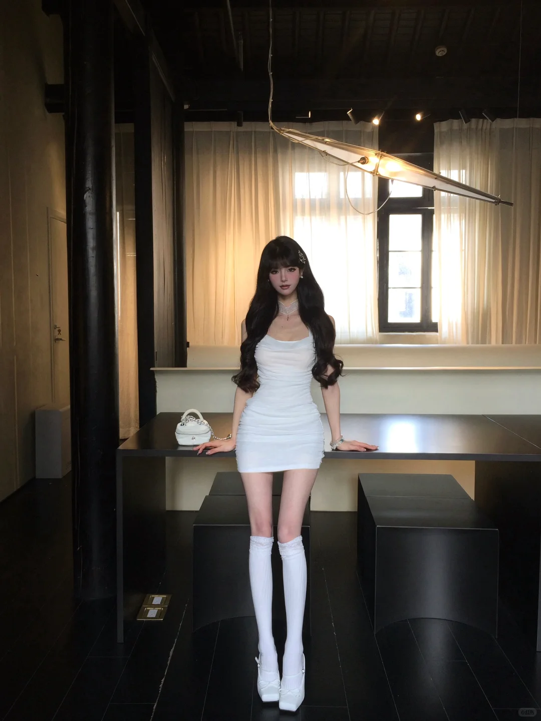 Charming 21th Mermaid Halter White Chiffon Short Homecoming Dress Birthday Outfits C4580