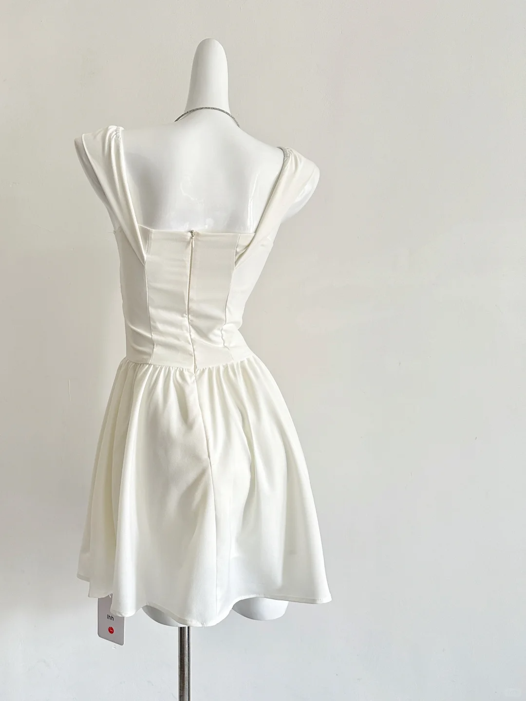 Cute 17th A Line U Neck Satin Short Homecoming Dress Birthday Outfits C4588