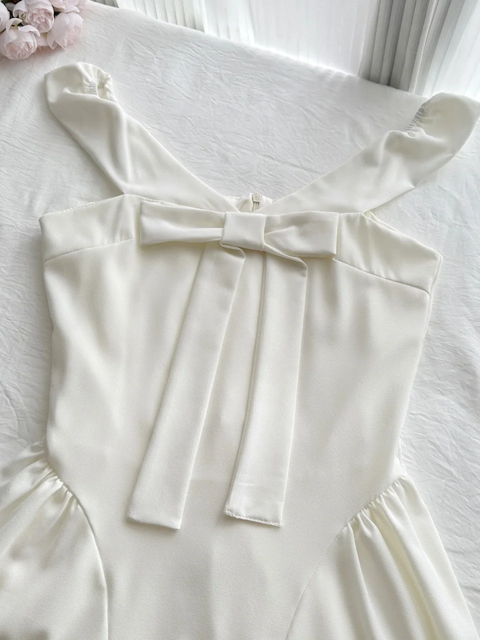 Cute 17th A Line U Neck Satin Short Homecoming Dress Birthday Outfits C4588