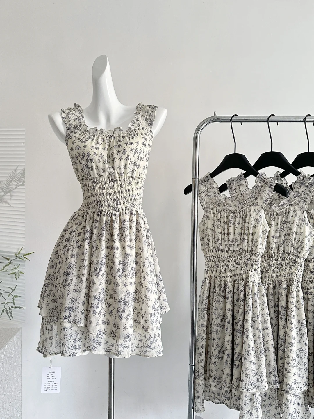 Unique 18th A Line Chiffon Printed Short Homecoming Dress Birthday Outfits C4590