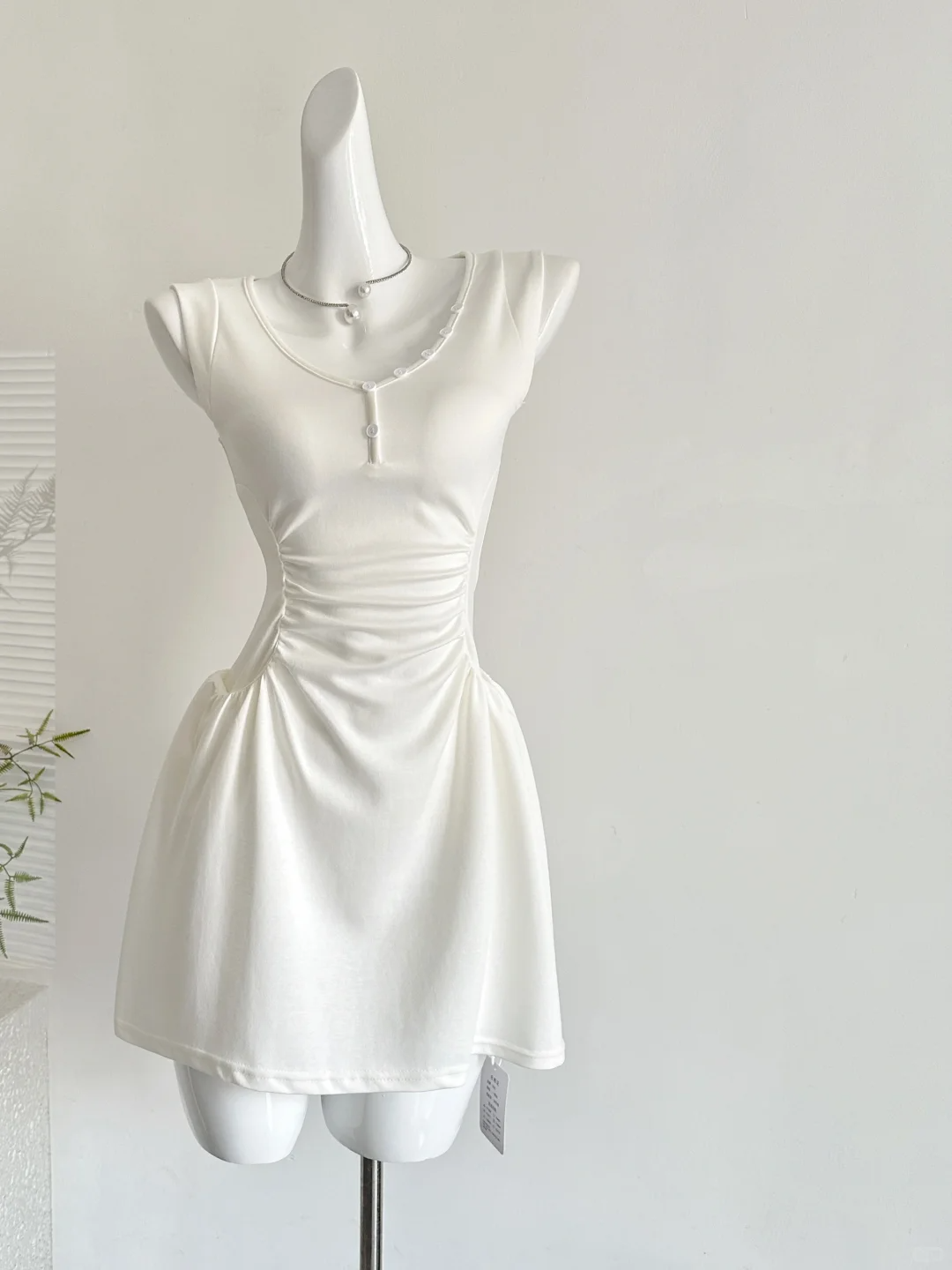 Chic 18th A Line U Neck Satin Short Homecoming Dress Birthday Outfits C4591