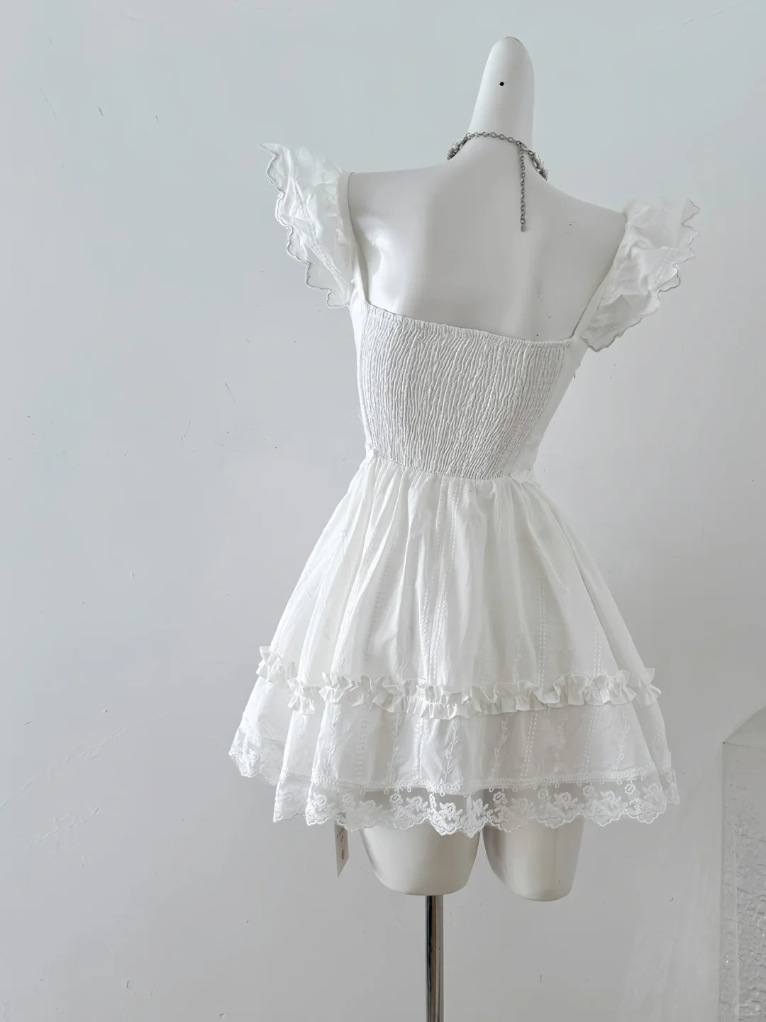 Sweet 16th White A Line Sweetheart Satin Short Homecoming Dress Birthday Outfits C4597