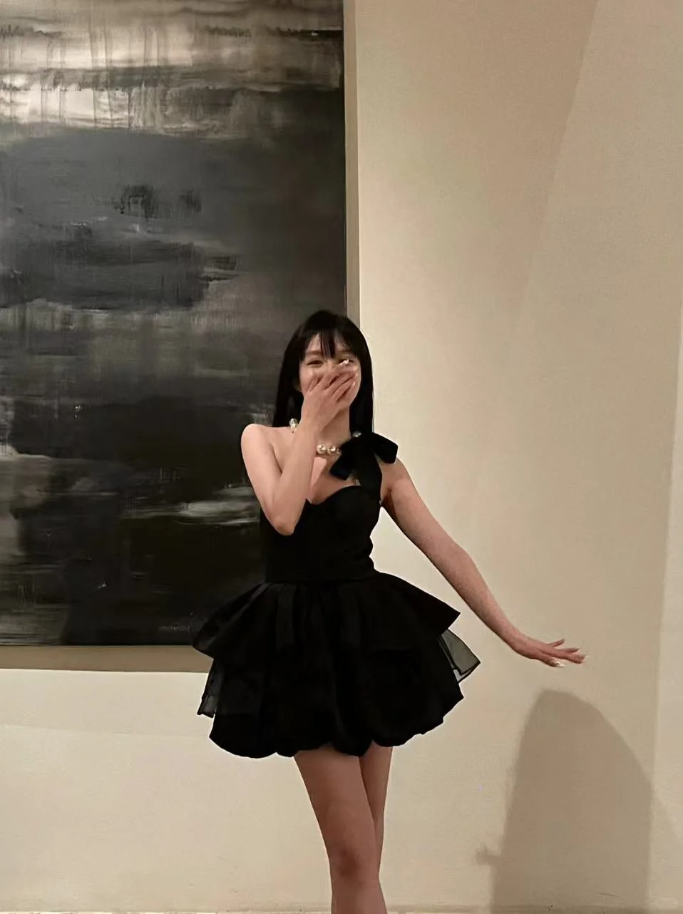 Black Ball Gown Strapless Satin Short Homecoming Dress18th Birthday Outfits C4609