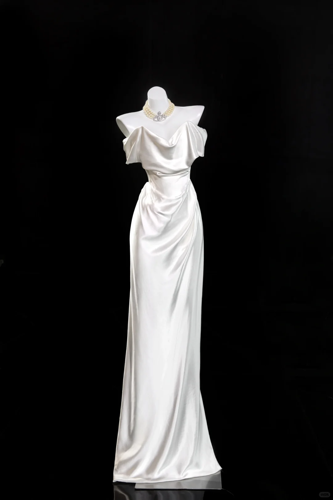 Simple Elegant Mermaid Off The Shoulder Satin Long Prom Dresses Formal Dress C4648