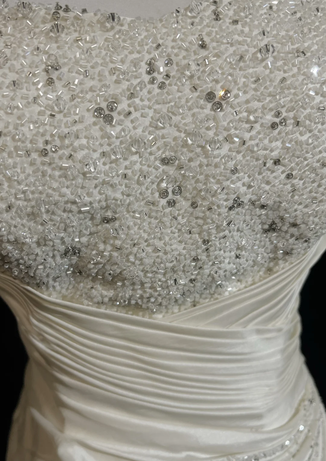 Classy A Line Strapless Satin Beads Pleated Short Homecoming Dress 19th Birthday Outfits C4662