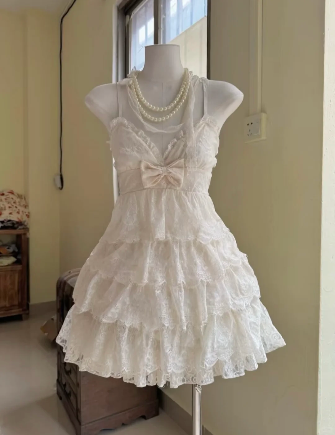 Princess A Line Spaghetti Straps Satin Lace Short Homecoming Dress 18th Birthday Outfits C4671