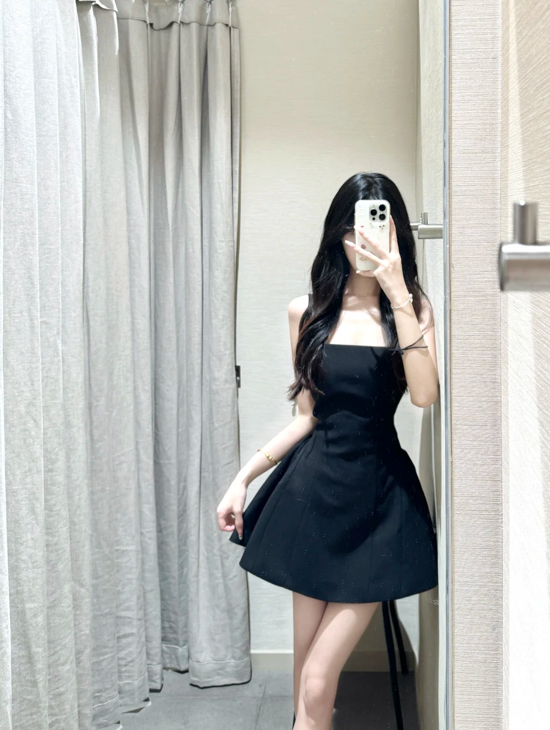 Simple Elegant Black A Line Square Satin Short Homecoming Dress 18th Birthday Outfits C4673