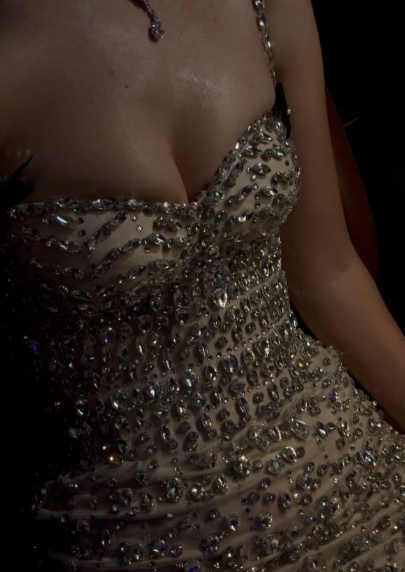 Gorgeous Mermaid Spaghetti Straps Satin Beads Long Prom Dresses Formal Dress C4709