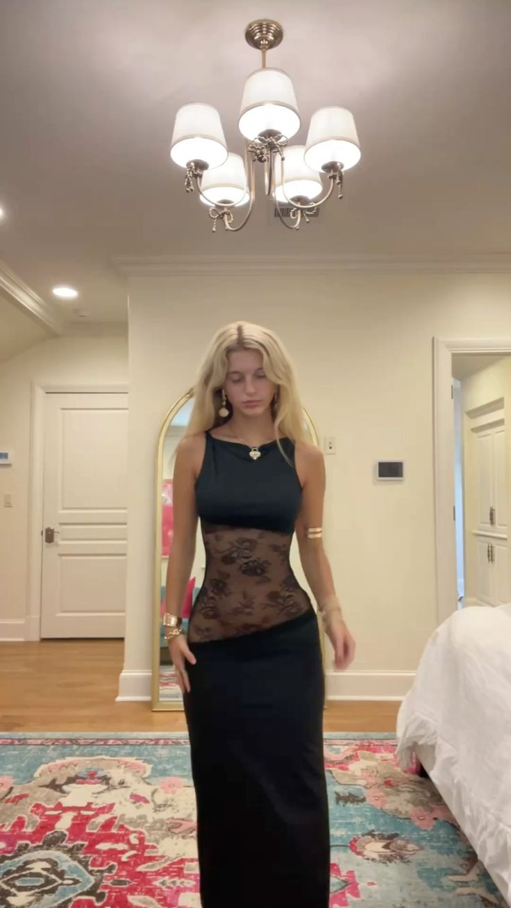 Stunning Mermaid Black Satin Lace Long Prom Dresses Formal Dress C4727