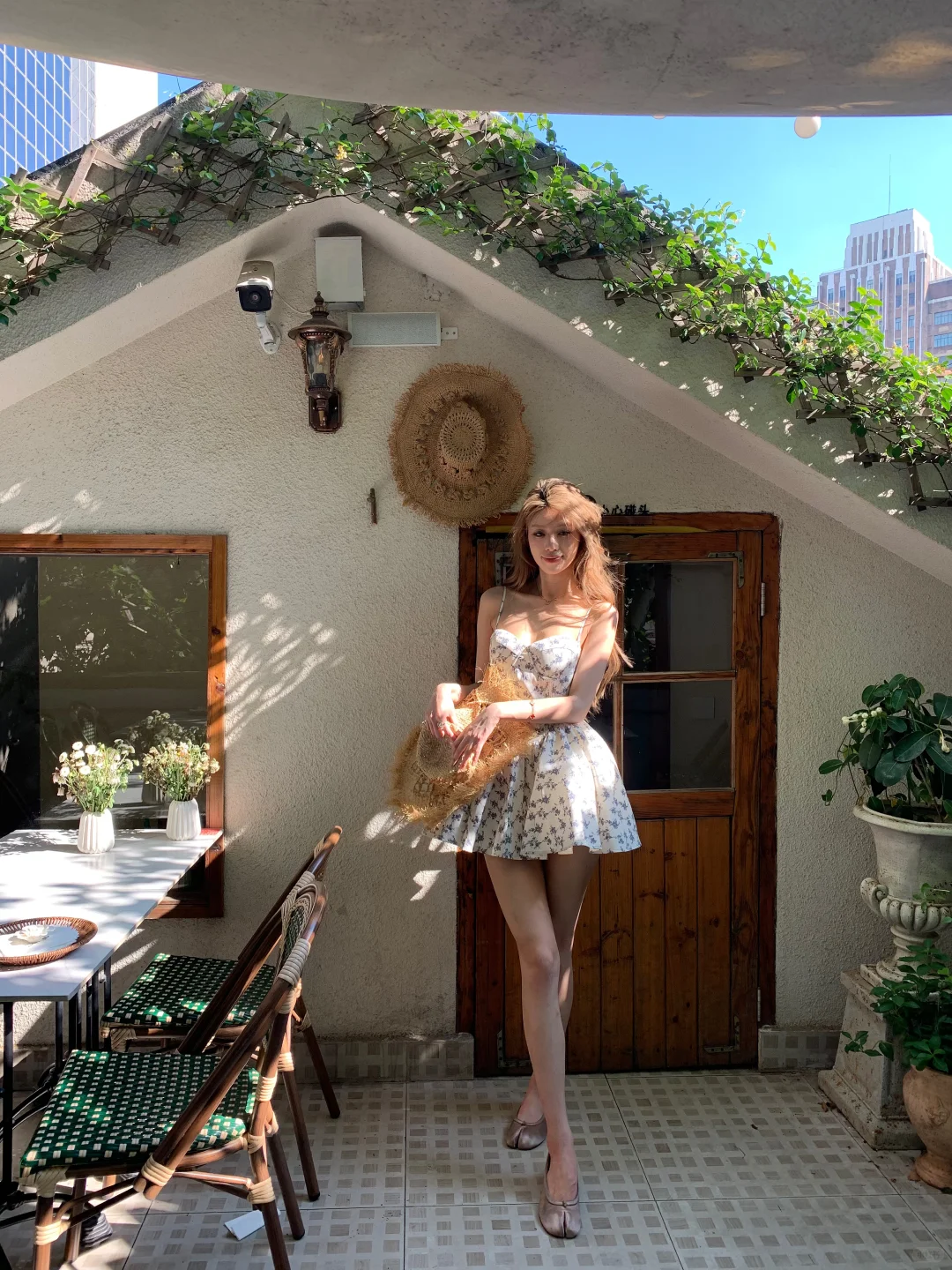 Pretty A Line Spaghetti Straps Satin Printed Floral Short Homecoming Dress 18th Birthday Outfits C4772