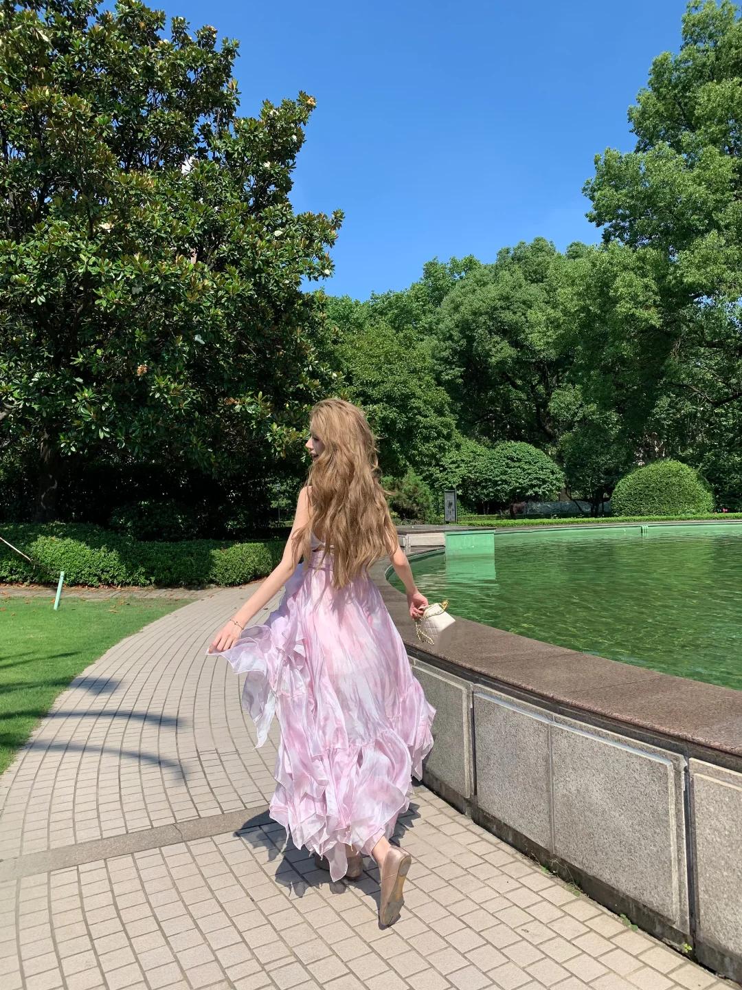 Pretty A Line Spaghetti Straps Chiffon Long Prom Dresses Formal Dress C4782