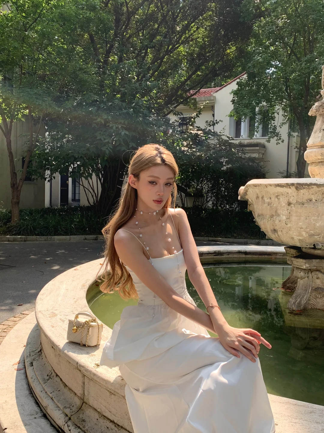 Chic A Line Spaghetti Straps Satin Long Prom Dresses Formal Dress C4783