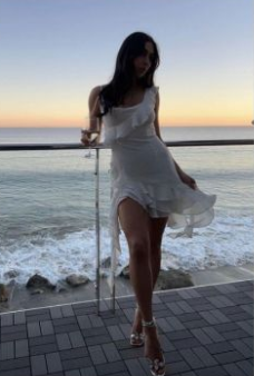 Pretty A Line Spaghetti Straps Satin Chiffon Ruffles Short Homecoming Dress 22th Birthday Outfits C4825