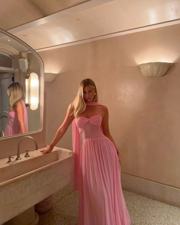 Eelgant A Line Strapless Sweetheart Chiffon Long Prom Dresses Formal Dress C4844