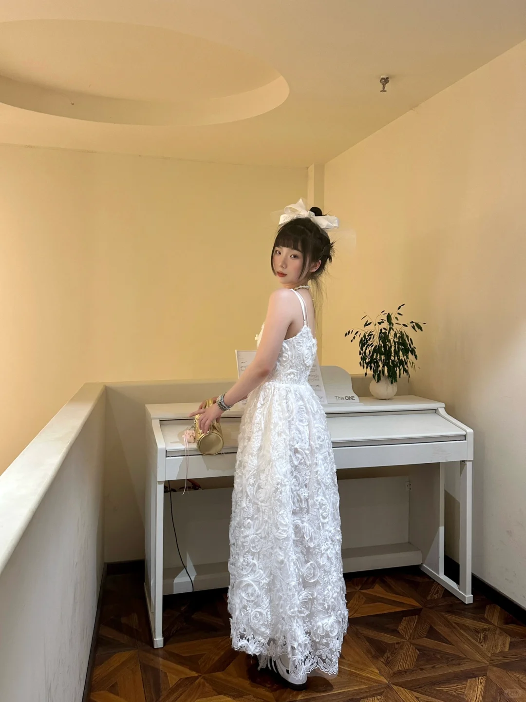 Princess A Line Spaghetti Straps Lace Long Prom Dresses Formal Dress C4878