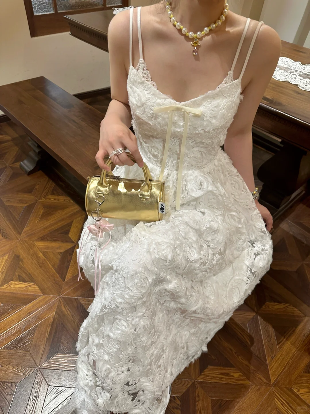 Princess A Line Spaghetti Straps Lace Long Prom Dresses Formal Dress C4878