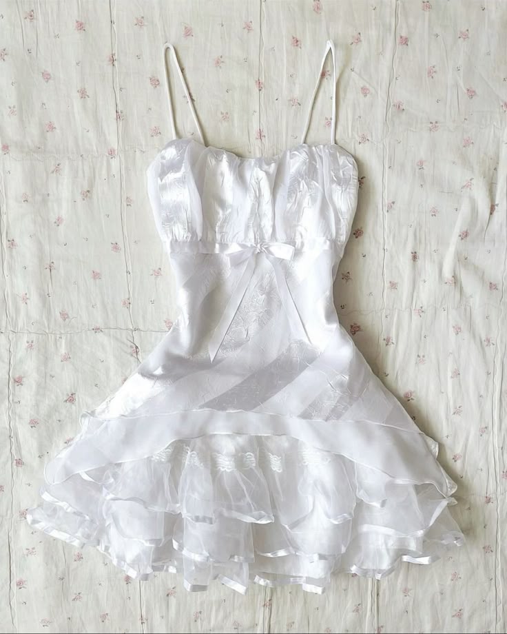 White A Line Spaghetti Straps Satin Lace Short Homecoming Dress 17th Birthday Outfits C4945