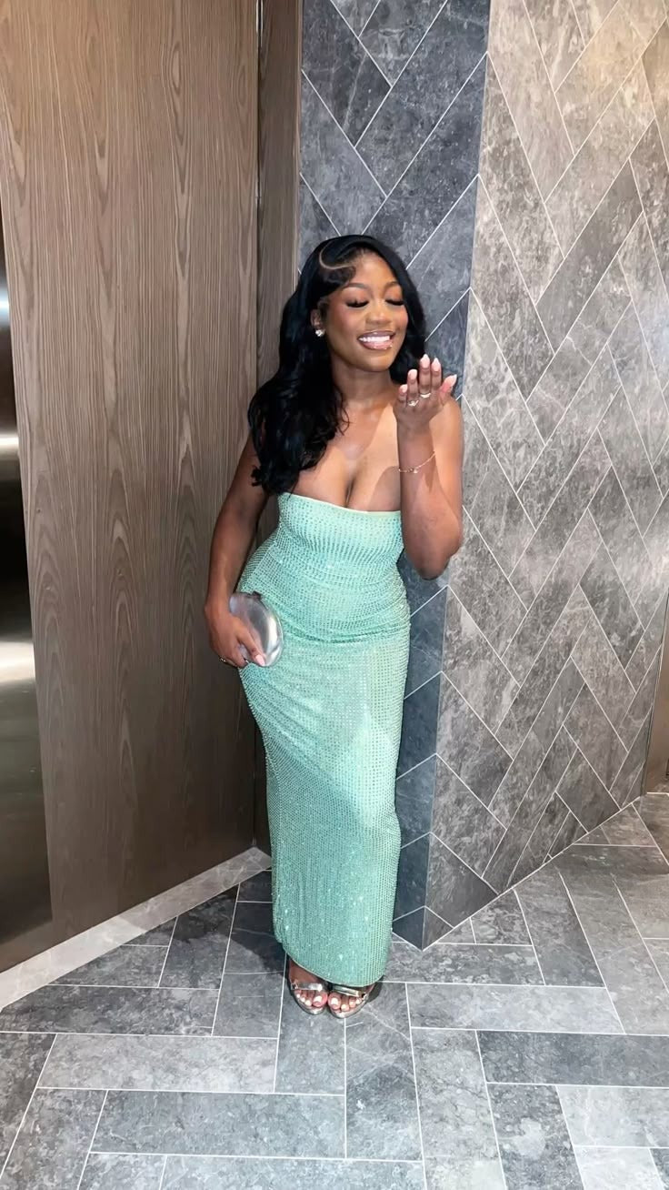 Spakles Tight Mermaid Strapless Satin Sequin Long Prom Dresses Formal Dress C5209