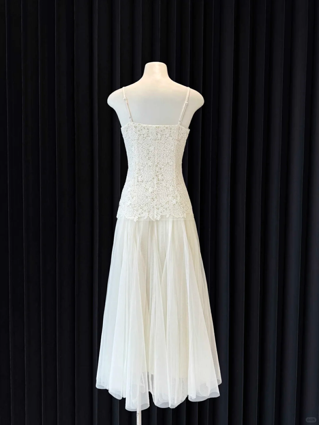 Classy A Line Spaghetti Straps Chiffon Lace Long Prom Dresses Formal Dress C5366