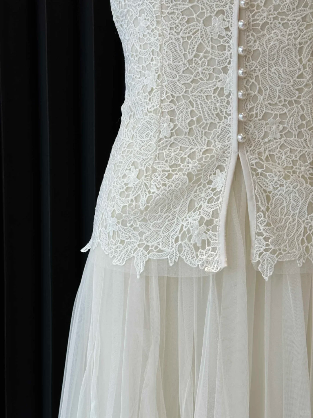 Classy A Line Spaghetti Straps Chiffon Lace Long Prom Dresses Formal Dress C5366