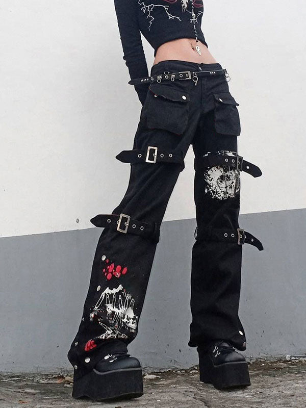 Halter-Neck Denim Jeans