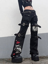 Halter-Neck Denim Jeans