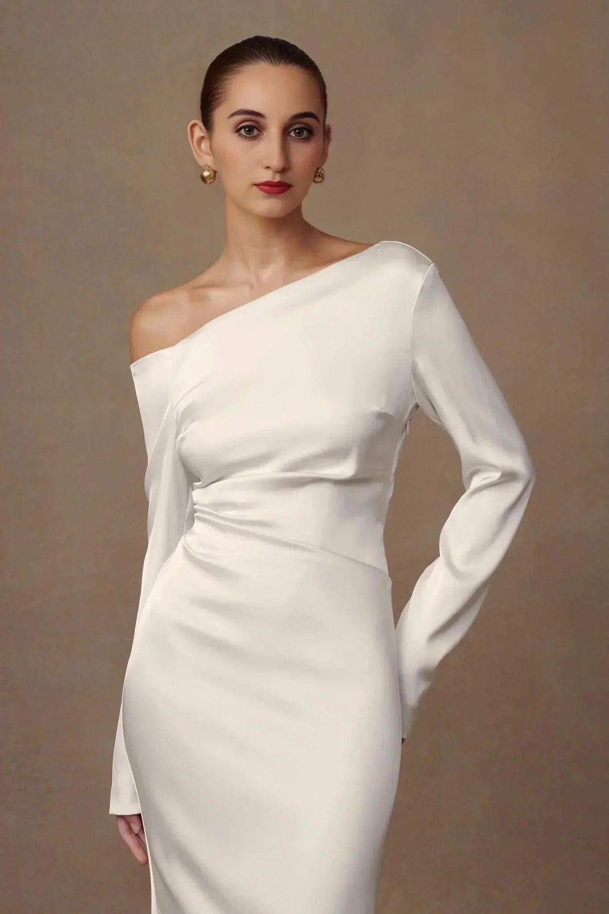 Avery Long Sleeve Maxi Dress - Ivory