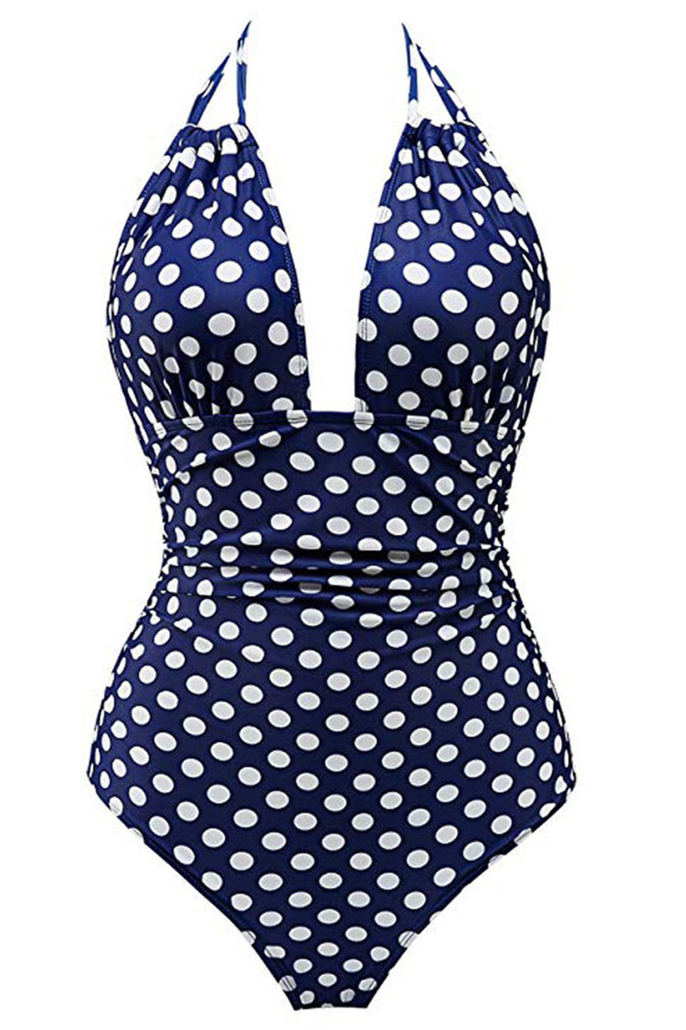 One Piece Navy Halter Swimwear