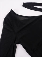 Sheer See Through Long Sleeve Mini Dresses 6