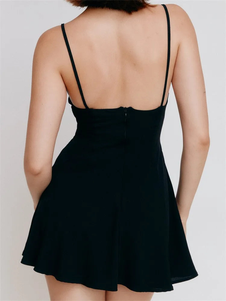 Fairy Elegant Square Neck Bandage Mini Dresses - View 3