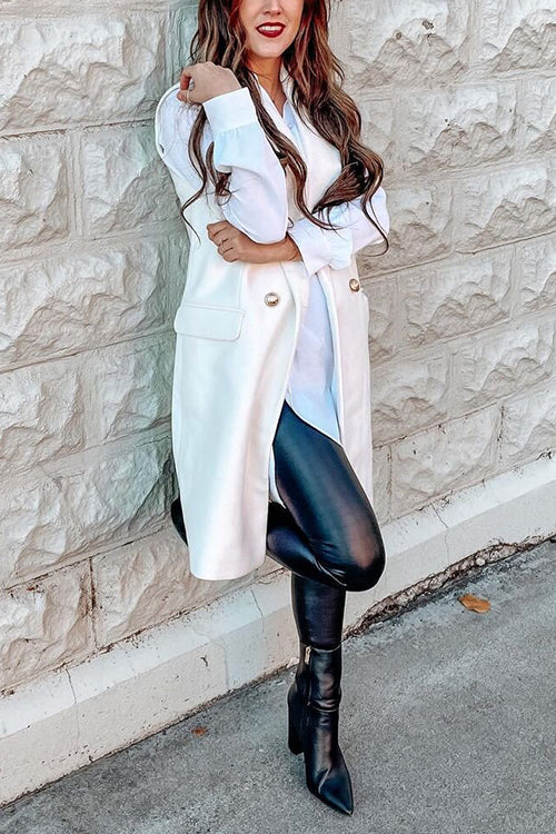 Double Breasted Relaxed Fit Coat