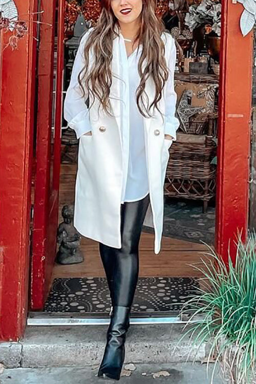 Double Breasted Relaxed Fit Coat