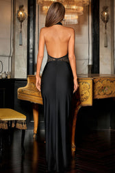 Abihail Backless Floral Lace Maxi Dress - View 6