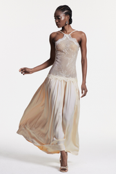 Cadwalader Lace Floral Ruch Maxi Dress 4