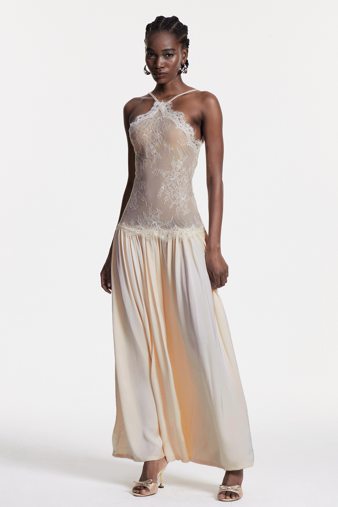 Cadwalader Lace Floral Ruch Maxi Dress 2